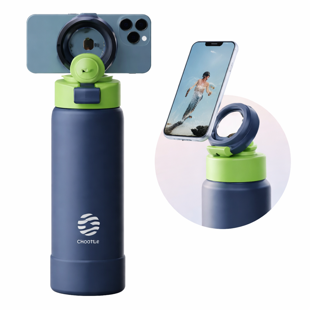 MagnoBottle - Water Bottle with Magnetic Phone Holder