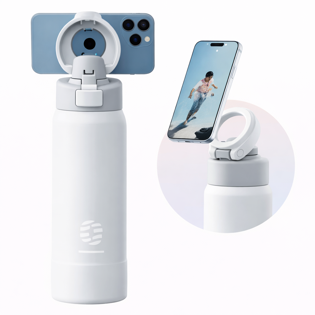 MagnoBottle - Water Bottle with Magnetic Phone Holder